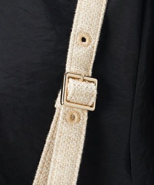 23区 【GOLD LABEL】GIOTEXリネンスパーク サスペンダー付 タックパンツ ベージュ系