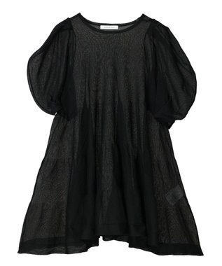 AMERICAN HOLIC ボリュームスリーブティアードニットチュニック Black