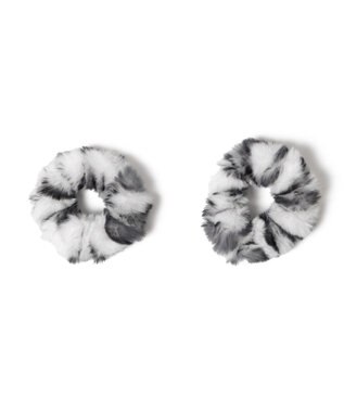 WEGO L2Pレオパードファーヘアゴム ホワイト