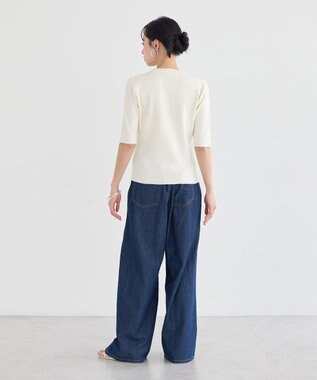 earth music&ecology フェイクレイヤードアメスリプルオーバー Ivory