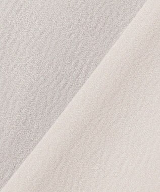 ICB 【WEB限定・洗える】BackSatinGeorgette ノーカラージレ ベージュ系