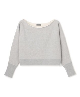 uncrave ヘビーパイル オフショルトップス ミッドグレー