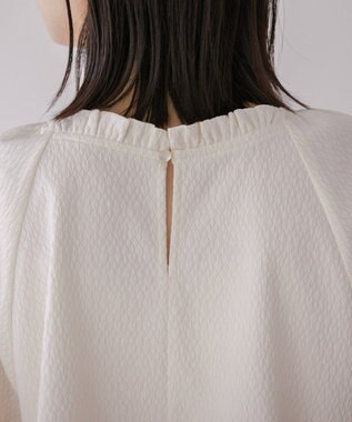 AMERICAN HOLIC ラグランジャガードロングブラウス Ivory