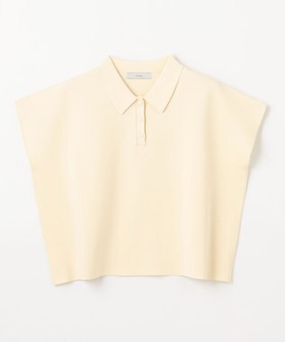 ANY ミラノリブニットポロ バニラ