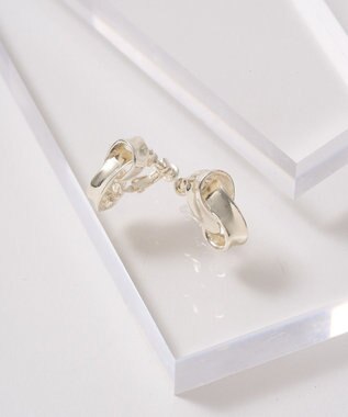 AMERICAN HOLIC メタルクロスイヤリング Silver