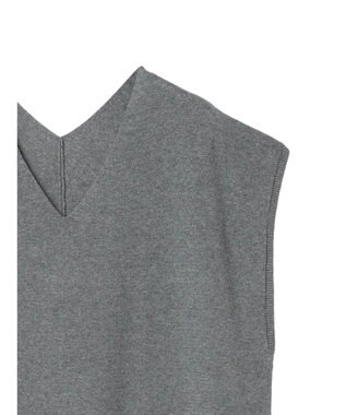 CRAFT STANDARD BOUTIQUE ジレニットワンピース Gray Mixture