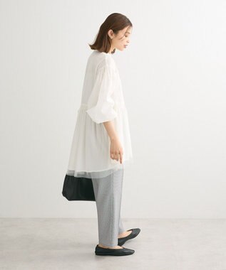 Green Parks 裾チュールレイヤードチュニック Off White