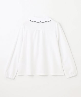 組曲 KIDS 【150-160cm】ツイル天竺 ブラウス オフホワイト系