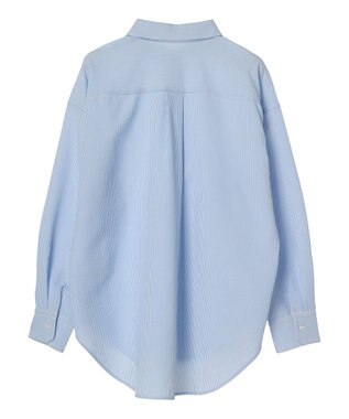 Green Parks ゆったりサッカーシャツ Sax