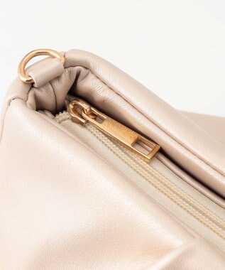 ANY SIS 【2WAY】ギャザーチェーンクラッチショルダー バッグ シャンパン