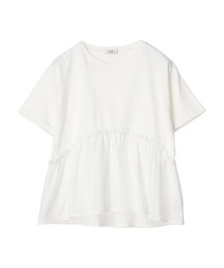 earth music&ecology ドッキングギャザープルオーバー Off White