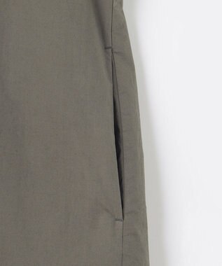 自由区 【洗える・XSサイズあり】タイプライターピースダイ ワンピース カーキ系