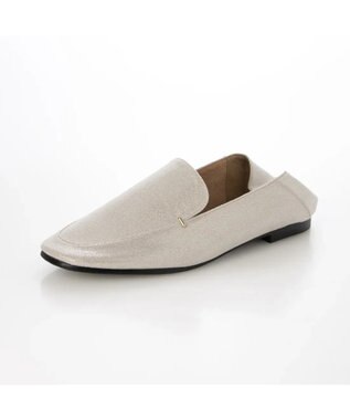 MODE ET JACOMO <carino>スクエアトゥフラットシューズ シルバー