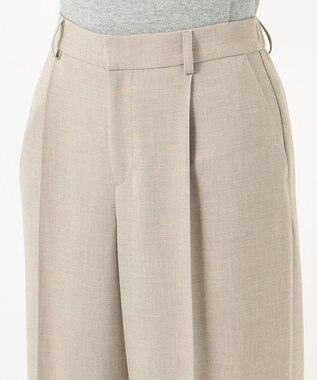 自由区 【イージーケア/セットアップ対応】サマーセットアップ ワイドパンツ ベージュ
