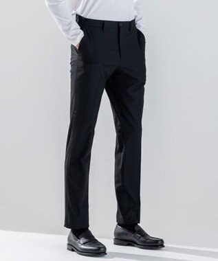 JOSEPH HOMME 新素材【ストレッチ】ウール混 キャリーマンストレッチ　 テーパードパンツ / CITY ブラック系