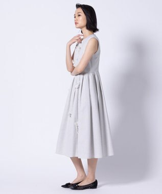 TOCCA 【洗える】TULIP FLUFF ドレス ライトグレー系