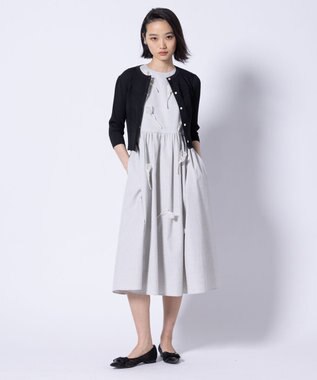 TOCCA 【洗える】TULIP FLUFF ドレス ライトグレー系