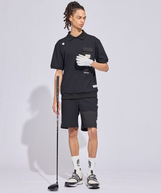 PW CIRCULUS 【MEN】ワッフルポロ 2026年モデル ゴルフ ブラック系