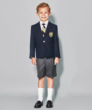 J.PRESS KIDS 【110-130cm】ウールサージ ハーフパンツ グレー系