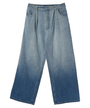 Green Parks ・ＥＬＥＮＣＡＲＥ　ＤＵＥグラデーションデニムパンツ Light Indigo