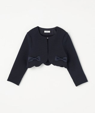 ANY KIDS リボン ボレロジャケット ネイビー