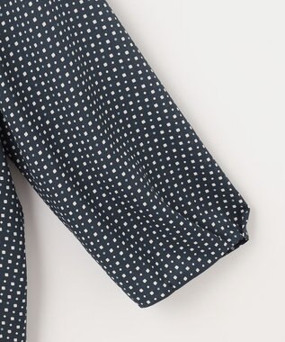 J.PRESS LADIES L 幾何プリント ボウタイ カットソー ネイビー系5