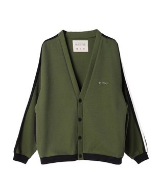 CRAFT STANDARD BOUTIQUE 【リサイクル】ラインカーディガン Khaki