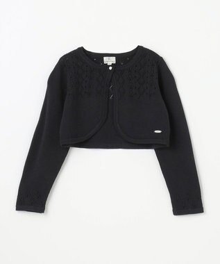 組曲 KIDS 【110-140㎝】レーシー ボレロ ブラック系