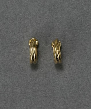 Phoebe 〈金属アレルギー対応〉ラインフープワンタッチピアス　ゴールド/ニッケルフリー ゴールド