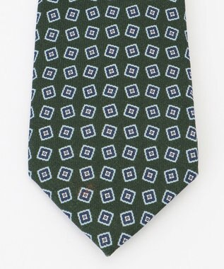 J.PRESS MEN 【ADAMLEY】ブロック小紋 ネクタイ グリーン系7