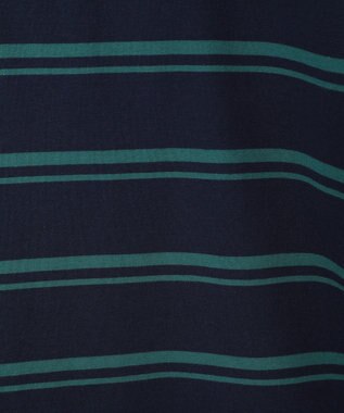 earth music&ecology ボーダールーズラガーシャツ Navy