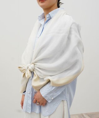 muto frame シルクカシミヤストール frame white