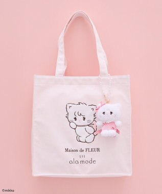 Maison de FLEUR Lil ala mode スクエアトートバッグ Light Pink