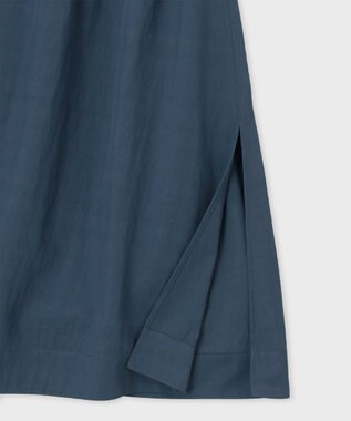 Paul Smith ドロストコード レーヨン スカート ダークインディゴ