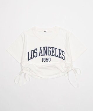 WEGO グラフィックサイドリボンドロストショートT 柄1