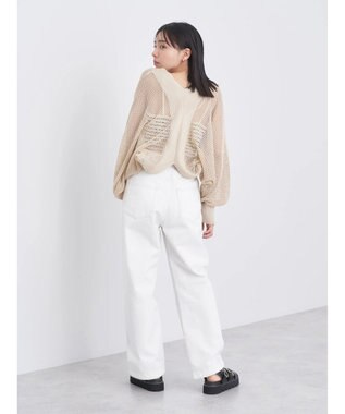 earth music&ecology メッシュボレロ Ivory