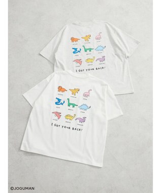 Green Parks ジョグマン／カラフルバックプリントＴシャツ Off White