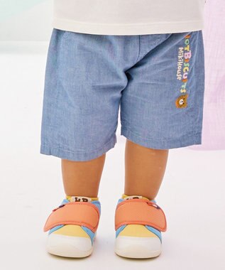 MIKI HOUSE HOT BISCUITS 【80-120cm】 パステルロゴ 6分丈パンツ