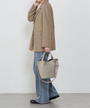 russet 《WEB限定》ソフトレザー2WAYミニトートバッグ(CE-1672-WEB) GrayBeige