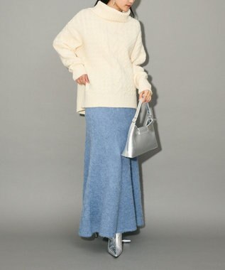 Green Parks ナローニットスカート Blue