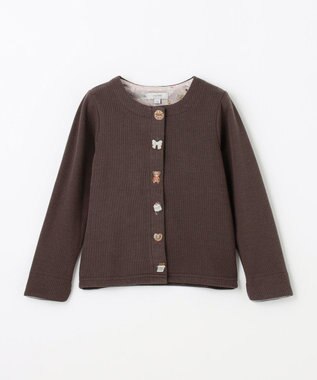 ANY KIDS スイーツ スナップボタン カーディガン チョコレート