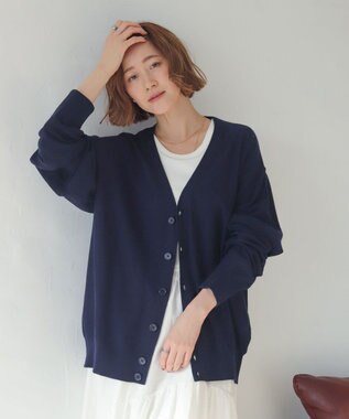 WEGO 【WEB限定/2025年秋冬新作//洗濯可/MLサイズ展開/ユニセックス着用ITEM】ドロップショルダーカーディガン