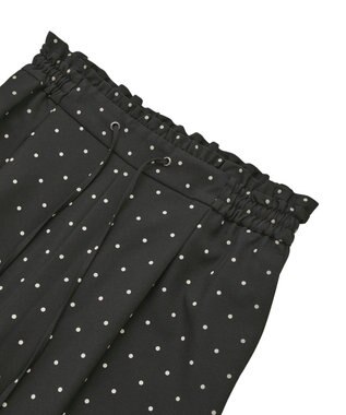 earth music&ecology リラックスドットパンツ Black
