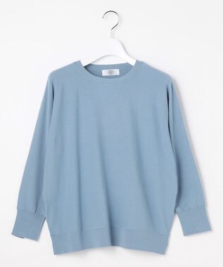 J.PRESS LADIES VIGODA ドルマンスリーブ ニット サックス系