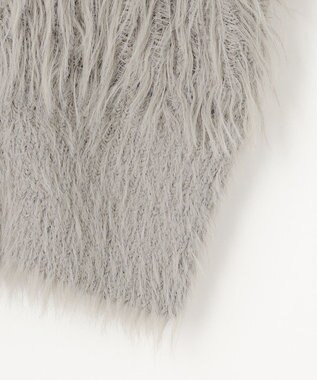 NAVE 【ReNAVE・洗える】メルティーシャギーニット カーディガン ライトグレー系