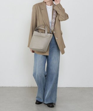 russet 《WEB限定》ソフトレザー2WAYミニトートバッグ(CE-1672-WEB) GrayBeige