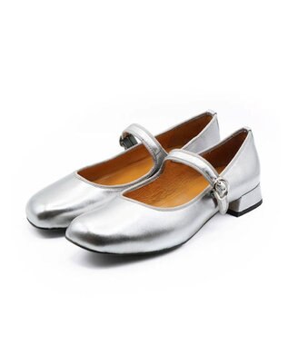 APOM 本革オブリークトゥメリージェーン 20 シルバー