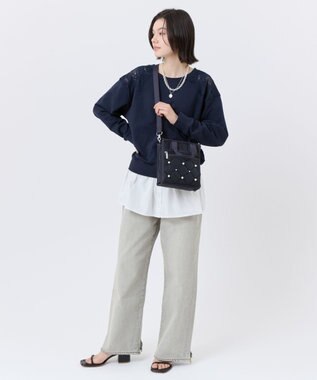 LeSportsac MINI N/S TOTE W/ PEARLS/ディープシーパール ディープシーパール