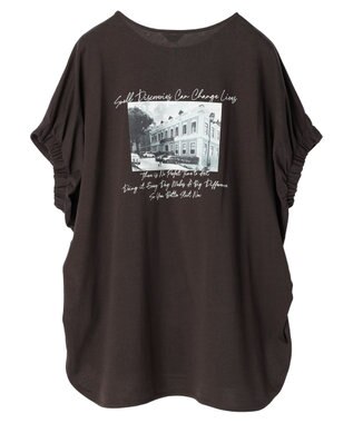 AMERICAN HOLIC フォトプリントカットチュニック Brown