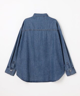 ANY オーバーデニムシャツ フェードインディゴ
